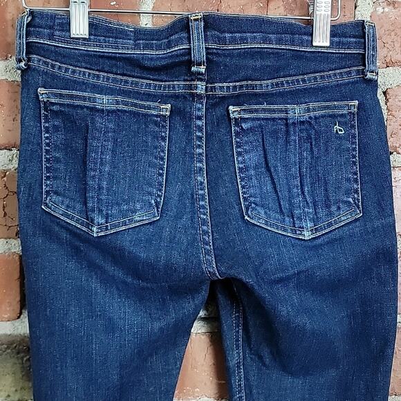 Rag and Bone Women's Skinny Blue Denim Jeans in Heritage 24 - Picture 7 of 15